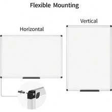 Dry Erase Board/Whiteboard, 36 X 24 Inches, Wall Mounted Board For School Office And Home