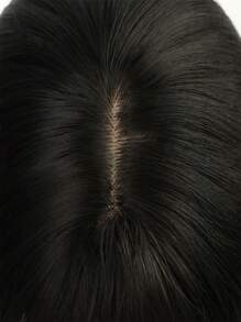 8*12 假发片，带刘海夹，真人发片，无缝假发，3D 假发套，女士厚丝质发片，增厚发质