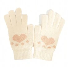 Women Full Finger Gloves - 白色 - 查看 2