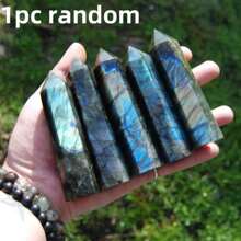 1pc Unique Labradorite Tower - Polishing Stone Tower - Home Decor, Holiday Gift - The Preferred Gift For Crystal Enthusiasts - Multicolor - View 16