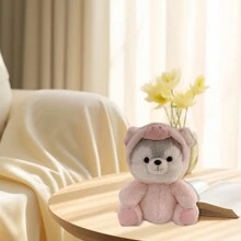 Soft Plush Toy Cute Dog Stuffed Animal Throw Pillows For Home Office Decoration Kids Birthday Present - Pink - View 3