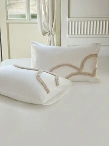 Juego de ropa de cama de 2/3 piezas con estampado floral de felpa de poliéster, estilo minimalista y pastoril, adecuado para todas las estaciones (1 Edredón + 1/2 Fundas de almohada)