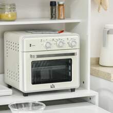 HOMCOM HOMCOM Alacena de Cocina Mueble Aparador Auxiliar con 4 Puertas Bandeja Extraíble Estante Ajustable Cajón y Encimera de Microondas Abierta 70x40x180 cm Blanco