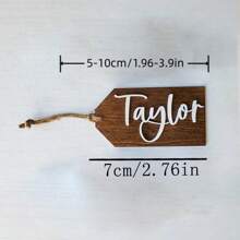 1pc/3pcs/10pcs Personalized Wooden Name Labels, Custom Basket Labels, Wedding Name Labels, Holiday Wooden Gift Labels, Gift Decorations, Valentine's Day, Mother's Day, Birthday Gifts, Memorial Gifts, Giving Good Friends, Graduation Gifts