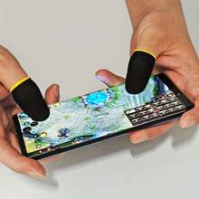 4/10 pezzi Di Manicotti Per Dita Da Gioco In Poliestere, Guanti Senza Dita Impermeabili Al Sudore Per Touch Screen, Migliorano La Precisione E Il Comfort Del Gaming Mobile