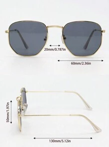 1 Stück Metallrahmen Modebrillen, Strandaccessoires für Herren, Standardbrillen für Business, Lässig und Geschenke, Herbst/Winter für Sommerurlaub am Strand, Outdoor, Reisen