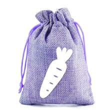 4/12pcs Easter Gift Bags With Drawstring, Easter Bunny Printed Gift Packaging Bags, Small Size Gift Bags In Multiple Colors - Multicolor - View 5