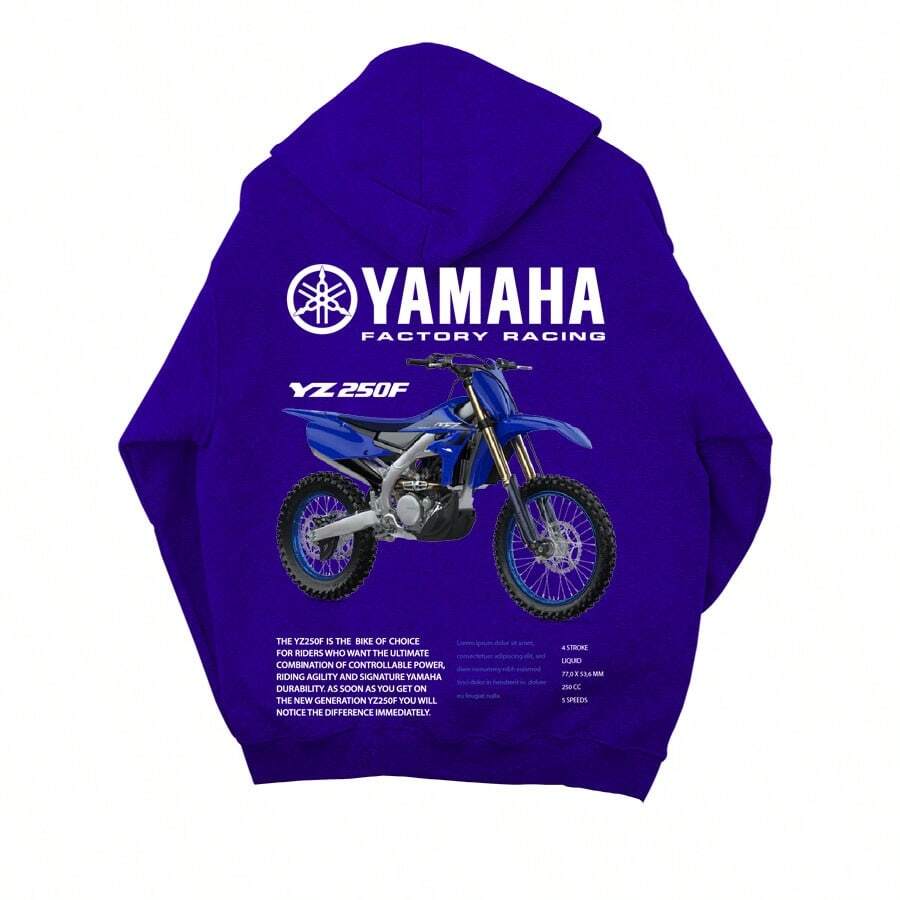 Sudadera motos colección bocem unisex - Azul - Ver 1