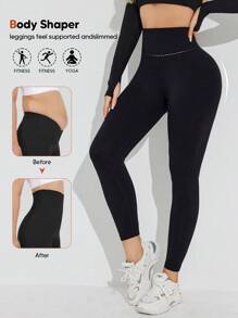 Women's High Waist Tummy Control Butt Lifting Shapewear Seamless Body Shaper