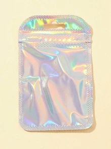 100 个 PVC 透明可重复密封珠宝袋，带拉链，防氧化，防止失去光泽，用于存放耳环、项链、珠宝、小礼物、配饰派对礼品袋情人节