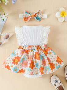Young Girls Dresses - 白色 - 查看 3