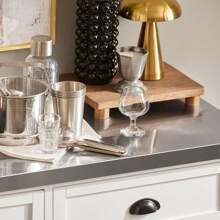 SoBuy Kitchen Storage Trolley Kitchen Cabinet Sideboard Kitchen Island With Stainless Steel Top W116 X D46 X H95cm FKW94-W - White - View 6