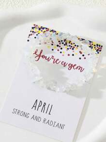 1 Piece Natural Raw Stone Chips Stretchy Beads Bracelet For Women - Multicolor - View 2