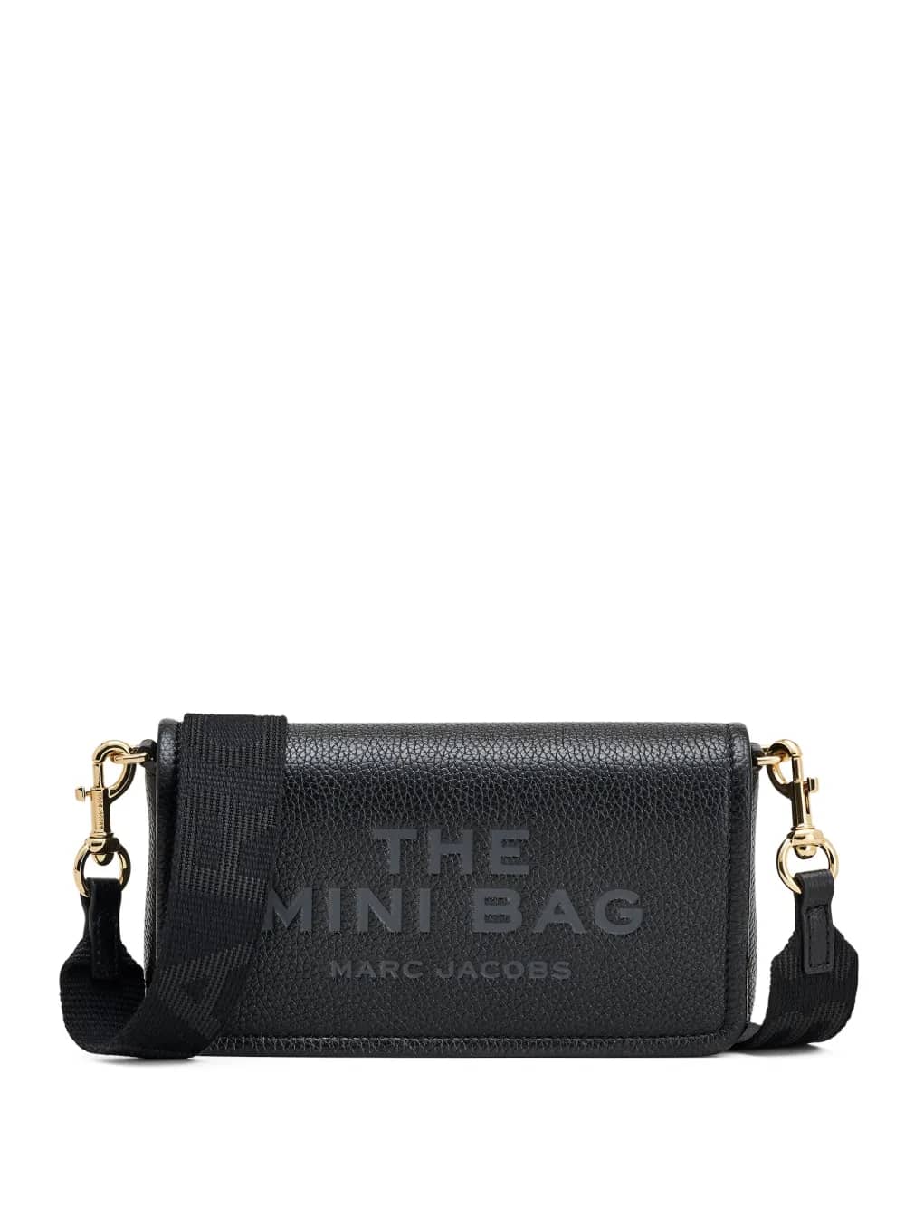 Marc Jacobs - Women The Leather Mini Bag Black Small Handbag Shoulder Bag Crossbody Bag Square Bag Mini Cute Envelope Bag Purse Adjustable Shoulder Strap Bag Gift For Women Daily Use, Shopping, Office,