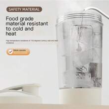 電動攪拌杯用於咖啡、牛奶或飲料，運動健身自動攪拌杯，代餐奶昔杯，攜帶便攜休閒禮物，全自動冰沙杯 - 白色 - 查看 10