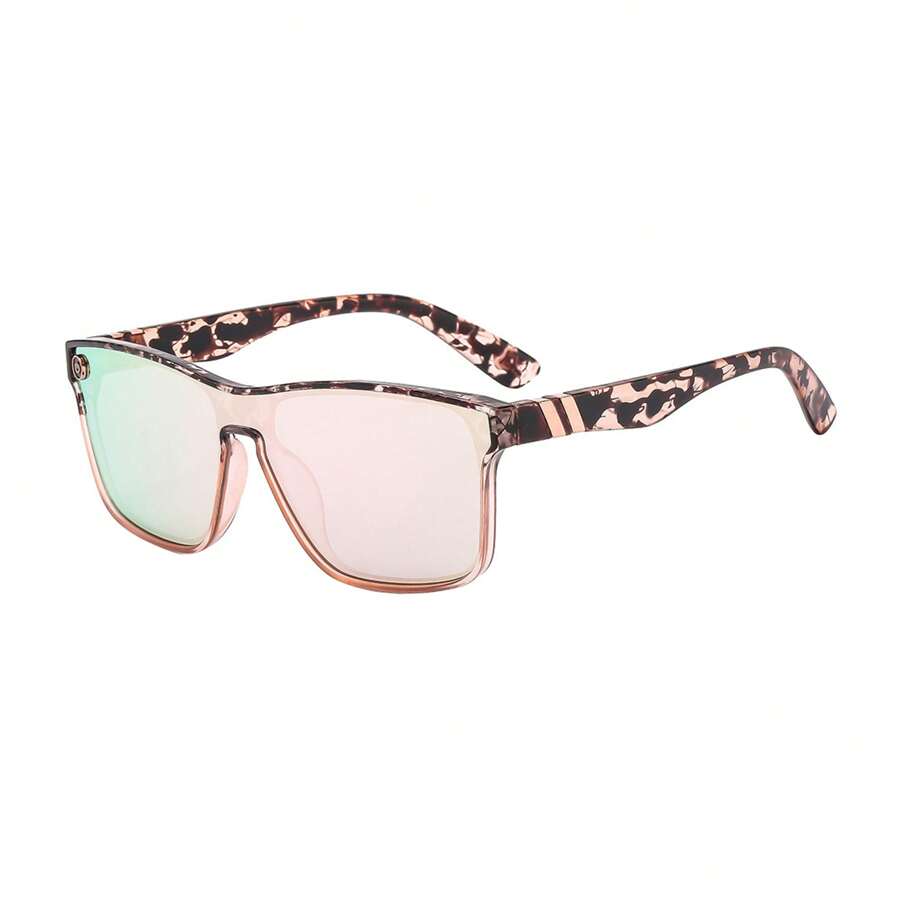 Women Sunglasses - 碎花玳瑁框粉水銀 - 查看 1