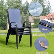 Outdoor Table & Chair Sets - White - View 5