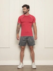 Thermal Top Shirt UV Protection 50+ Compression Rashguard - Rojo - Ver 1