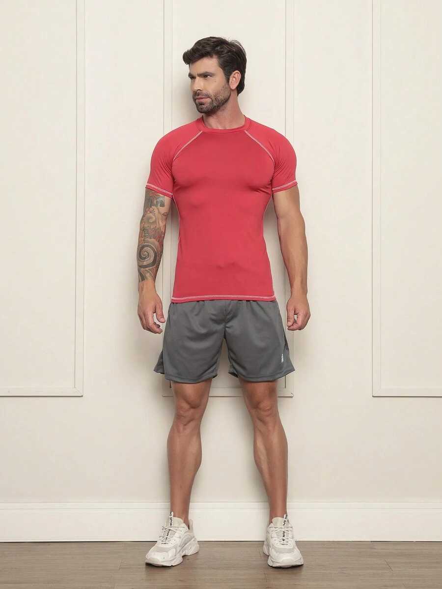 Thermal Top Shirt UV Protection 50+ Compression Rashguard - Rojo - Ver 1