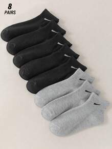 6/8/10/12 paires de chaussettes courtes multicolores, noires, blanches et grises pour femmes, chaussettes mi-mollet en tricot polyvalentes pour couples, style Y2K, pour l'extérieur, les fêtes, le gothique, la rentrée scolaire, douces et confortables respirantes