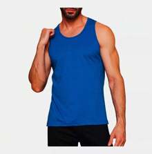 Kit 3 Men's Dry Fit Premium Tank Tops - Multicolor - View 4