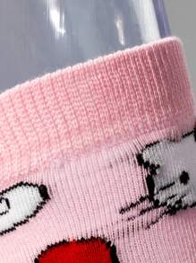 Sanrio Sanrio 1 Pair Of Women's/Couple Mid Length Socks, Personalized, Fun, Rich And Colorful, Creative Anime Cartoon Design, Holiday Gifts, Comfortable And Breathable, Improving The Family Day Atmosphere, Fashionable And Fashionable, Suitable For Women Funny Socks,Crazy,Anime,Multicolor Socks
