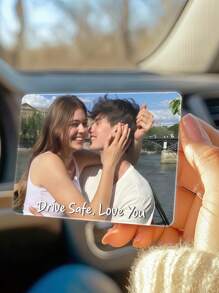 Personalized Acrylic Car Sun Visor Clip, Customized Photo Car Sun Visor Clip, Customized Car Decoration, Customized Car Makeup Mirror Decoration, Personalized Car Photo, DIY Customized Birthday Gifts, Christmas Gifts, Valentine's Day Gifts, Anniversary Gifts, Couple Gifts, Mother's Day Gifts, Father's Day Gifts, Pet Memorial Gifts, New Year Gifts, Suitable For Drivers, Boyfriends, Girlfriends, Parents