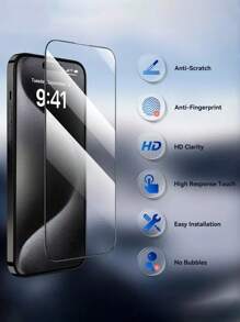 3 Stücke Hochwertiger klarer gehärteter Glas Bildschirmschutz kompatibel mit iPhone 7/8/X/XS/XS MAX/XR/11/12/13/14/15/16/PLUS/PRO/PRO MAX