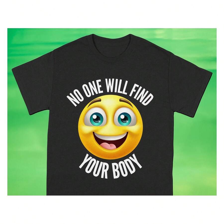 Funny Meme T-Shirt, Meme Shirt, Face Tee For Memes Lovers, Cute Graphic Tees - Black - View 1