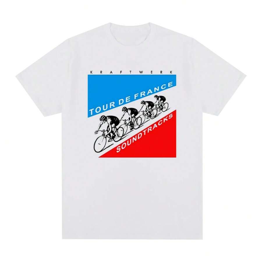 Kraftwerk Music T-Shirt Autobahn German Electronic Band Fashion Harajuku Cotton Men T Shirt New TEE TSHIRT Womens Tops - trắng - Xem 1
