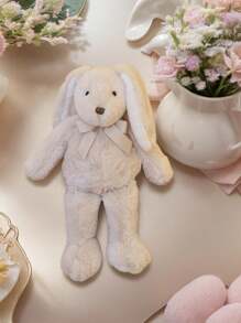 42cm/16.52inch Cute Bunny Plush Toys Soft Body Kids Cartoon Long Ears Rabbit Plushies Dolls Soft Velvet Animal Stuffed Festival Birthday Gifts Rabbit Beige Small Bunny Dolls Perfect Gifts For Holiday Spring Decor Easter Gifts - Multicolor - View 4