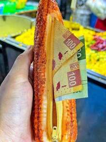 Monedero de elote con chile artesanal - Amarillo - Ver 1