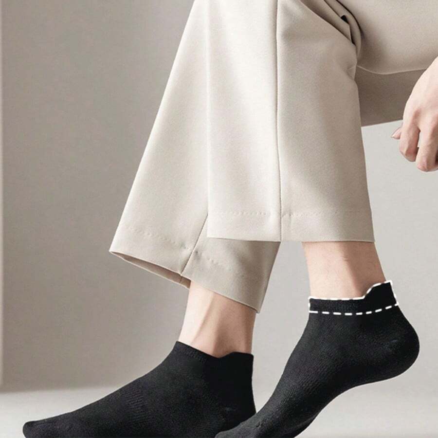 Farfallarossa 12/6 pares de calcetines cortos para hombres y mujeres, calcetines de algodón, absorbentes y resistentes al olor, calcetines invisibles, suaves y transpirables, calcetines deportivos de bajo corte.
