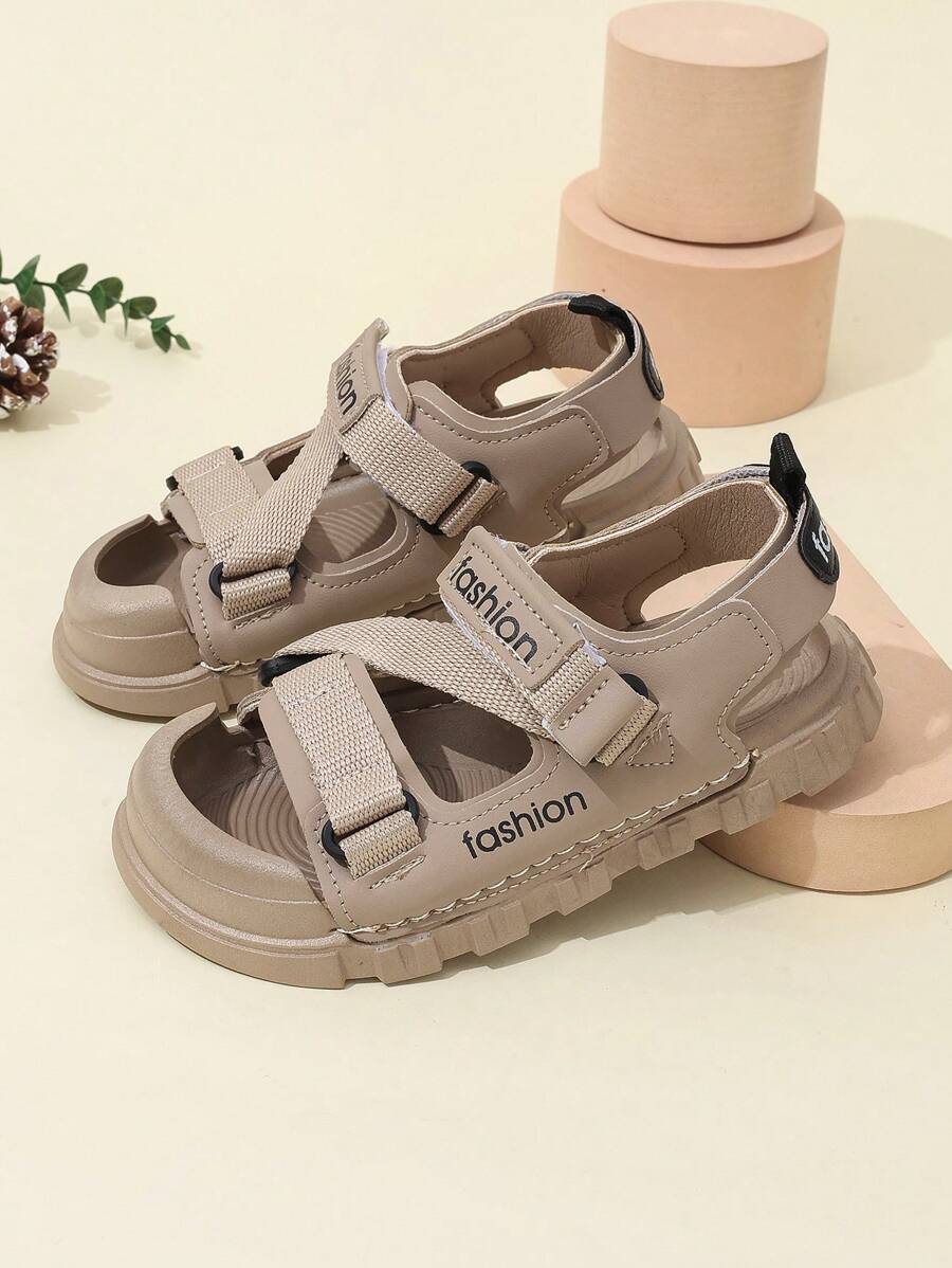 Children Fashion Casual Non-Slip Wear-Resistant Soft Sole Lightweight Breathable Boys Sports Sandals - Khaki - View 1