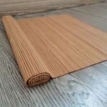 2pcs Bamboo Placemat, Sushi Rolling Mat, Non-Slip Dining Table Mat, Rustic Heat-Resistant Tableware Mat, Japanese Washable Dining Mat, Suitable For Restaurant, Kitchen (30x45cm) - Multicolor - View 7