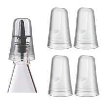 4 件套通用酒瓶倒酒器盖，透明酒瓶倒酒器防尘盖，家用厨房配件塑料倒酒嘴盖 - 彩色 - 查看 9