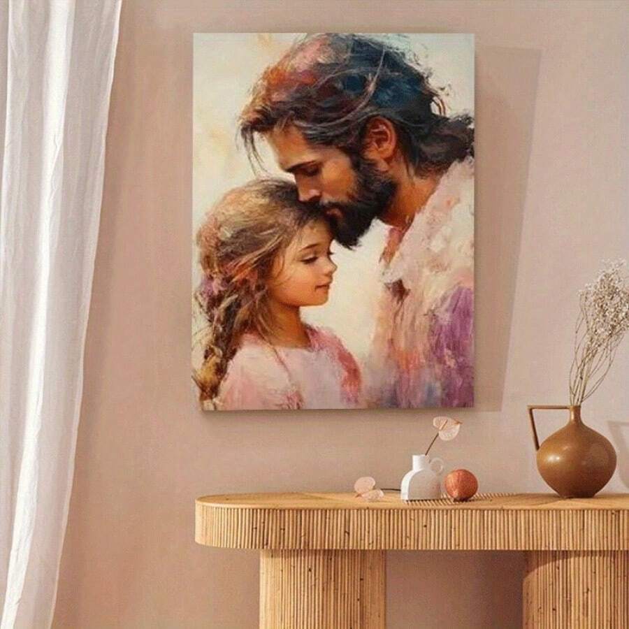 1pc Vintage-Inspired Wooden Framed Wall Art- Reusable Holiday Aesthetic Room Decor, Perfect For Home Accents