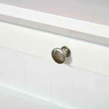 HOMCOM HOMCOM Aparador Alacena de Cocina Mueble Auxiliar para Microondas con 2 Armarios y Cajón 68,6x40x164 cm Blanco