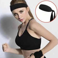 1 pieza Pañuelo deportivo absorbente de sudor para hombres Diadema de color sólido para fitness Diadema transpirable antitranspirante Diadema de samurái, opción ideal para regalos, accesorios para el cabello, accesorios para hombres, accesorios para el hombre - Multicolor - Ver 4