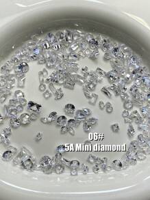 Mini Zirconia Nail Accessories 5A Sparkling Small Sharp Bottom Alien Diamond Horse Eye Love Pentagram Nail Diamond