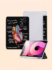 1 个彩色立方体心形图案保护壳兼容 iPad 10.2/12.9 英寸 iPad Pro 11 2021/2020/10th Gen/Mini4/5/6、Galaxy Tab A8 10.5 英寸 2022、Matepad 10.4/Tab，带铅笔槽，防摔，保护您心爱的平板电脑 - 彩色 - 查看 6