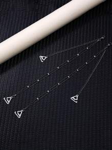 2 件/套可调节水钻胸罩肩带饰品胸罩配件肩链女士适用狂欢 - 彩色 - 查看 11