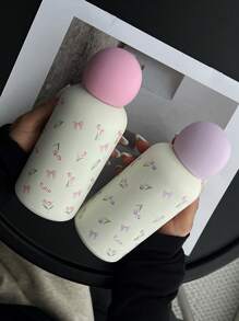 1 件 350 毫升不锈钢真空隔热杯，蝴蝶郁金香图案，适用于户外、办公室、居家、学校、汽车、生日、节日、母亲节、父亲节、返校节、情人节返校节 - 彩色 - 查看 8