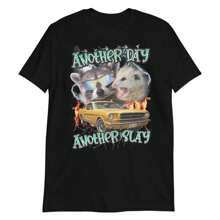 Stylish Another Day Another Slay Shirt,Funny Meme Tshirt,Ironic Tee,Funny Raccoon T Shirt, Party Shirt,Opossum T-Shirt,Sarcastic Meme. - màu đen - Xem 1