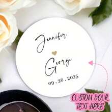 48/96pcs Custom Wedding & Engagement Thank You Stickers - Perfect For Gift Wrapping, Party Favors & Decorations, Black/White,Multi-Functional,Adjustable, Ornamental,Reusable,Exquisite,Adorable,High-Quality,Modern,Colorful,Cute,Comfortable,Stylish,Custom,Personalized,Unique,Ideal Gifts For Him,Ideal Gifts For Her,Boyfriend,Girlfriend,Dad,Mom,Family,Friends,Son,Daughter,Office,Tea Room,School,Home,Home Refresh,Customized Stickers