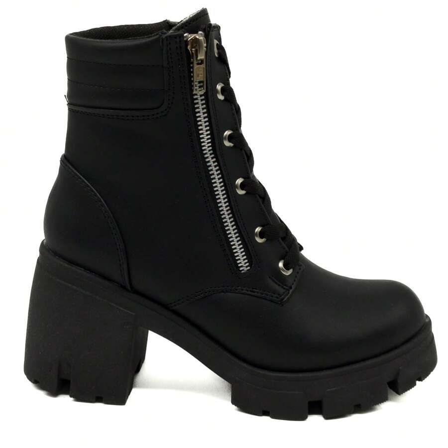 Greco Designs Botas Botines Suela Gruesa Para Dama Combat Calidad Premium