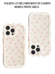 1 件蝴蝶结 TPU 包裹相机多功能防摔 TPU 手机壳，简约可爱，兼容 11 12 13 13Pro/Max 14 Pro/Max 15 15Pro/Plus/Max 16 16Pro/Plus/Max 系列防水防震防刮 - 彩色 - 查看 7