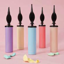 1pcs Manual Air Pump Inflate Metallic Latex Balloons Party - Color Mixing - View 2
