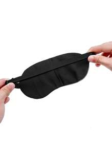 1 pieza Nueva máscara de dormir con diseño de estrella de dibujos animados linda, cubierta para los ojos transpirable de calor/frío sin luz unisex