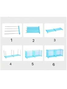 Librero Y Mueble Organizador Estante Para Libros 3 Cubos - Gris - Ver 10